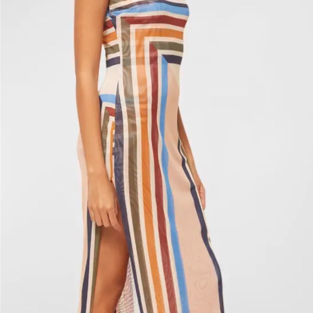 Misa Los Angeles Nakia Dress in Geo Stripe Size XS - Picture 2 of 8